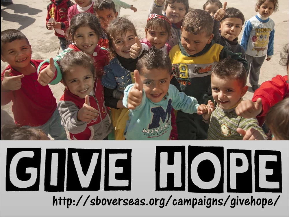 SB Overseas launches Give Hope campaign